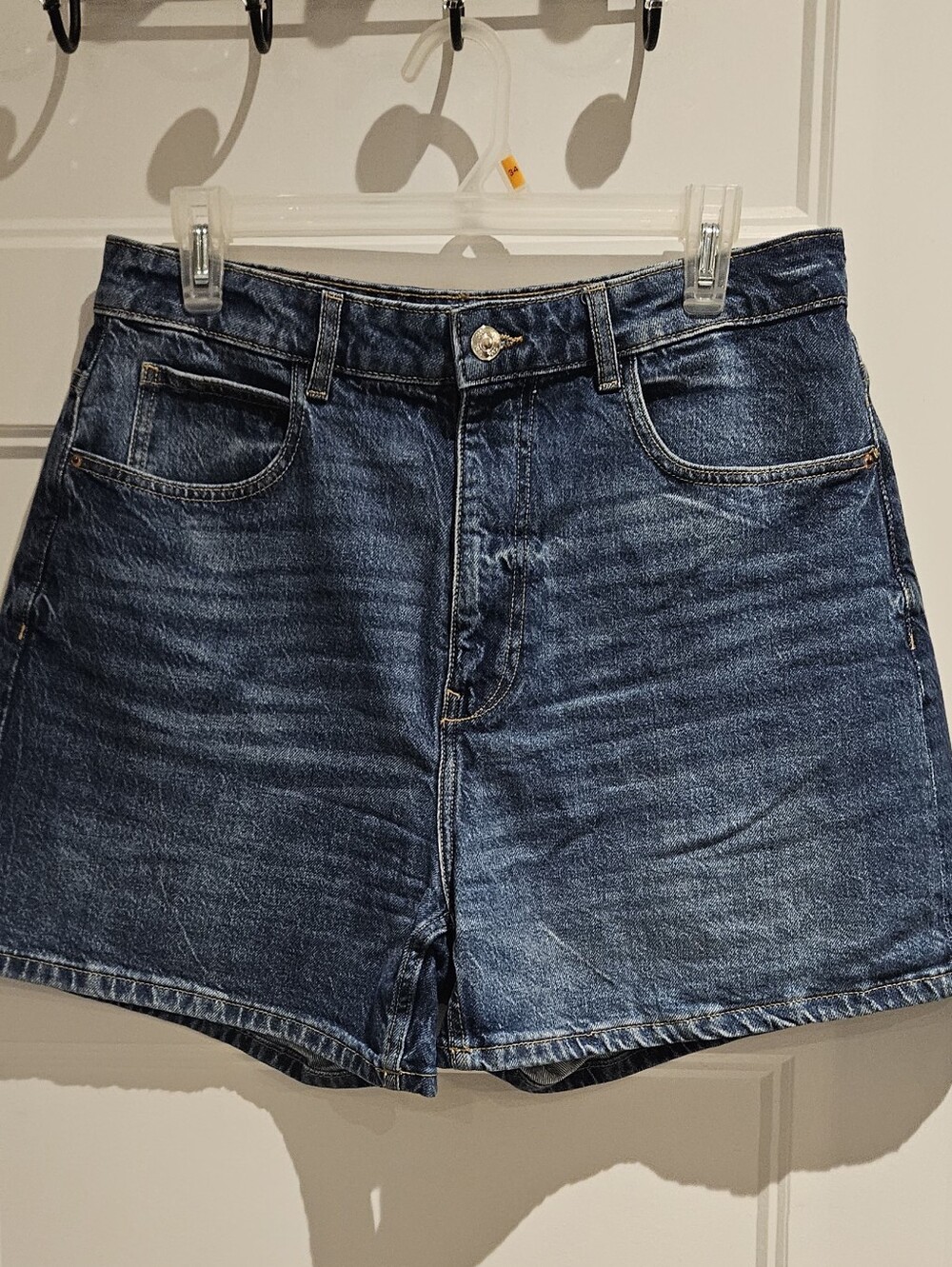 Zara Women's Dark Blue Denim Jean Shorts